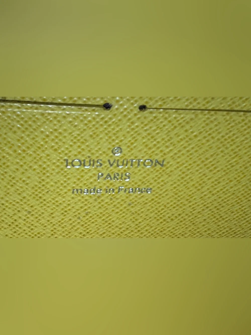 Louis Vuitton Yellow Epi Zip-Around Wallet